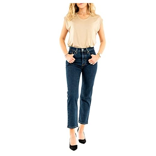Levi's Dam 501 Crop Jeans, Salsa Stonewash, 26W x 30L