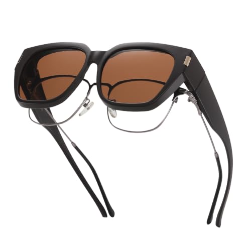 Image of HAOLOTA Polarized Fit Over Glasses Sunglasses for Women UV Protection