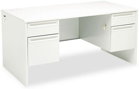 HON 38000 Series Double Pedestal Desk DESK,60X30,DBL PED,GY/GY (Pack of2)