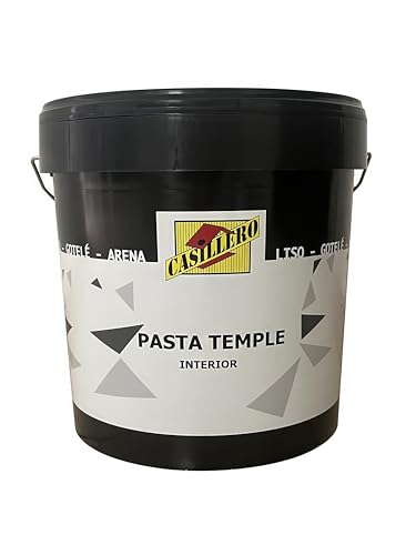 Pasta Temple GOTELÉ 7kg - Ideal para Relieves y Estucados en Interiores - Aplicación con Rodillo o Pistola - Acabado Decorativo Texturizado - Diluible en Agua