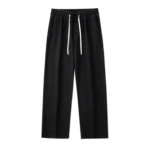 Men's Jeans Multi-Pocket Street Denim Summer Straight Leg Pants