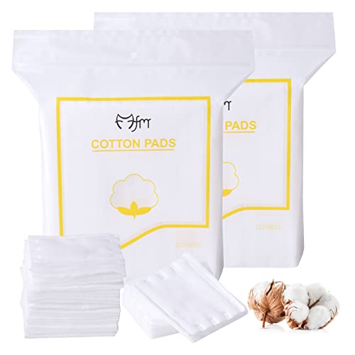 Naapesi 222 Piezas Almohadillas de Algodón, Toallitas Sin Pelusas para Uñas, Algodón Celuloso, Toallitas Quitaesmalte Uñas, Toallitas de Celulosa, para Quitar Maquillaje Facial y Ojos, Blanco