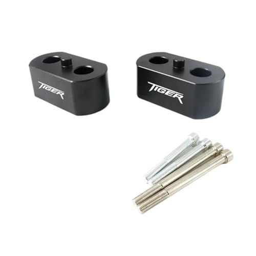 Riser de guidon noir pour Tiger 800 XC/XR et Tiger 1200, adaptateur de rehausse moto