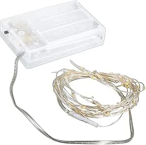 Rideau lumineux 300 LED blanc chaud 3x3m en fil de cuivre avec 8 modes pour deco de Noel