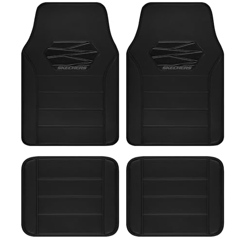 Skechers Memory Foam Car Mats,Leather Piping Car Floor Mats with ...