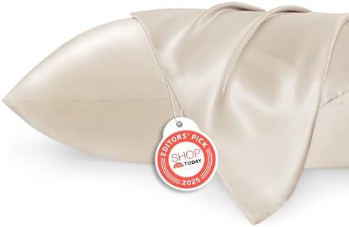 Bedsure Satin Pillowcases, Similar to Silk Pillow Cases Queen Siz...