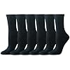 Amazon Essentials Calcetines altos para mujer, algodón, 6 pares