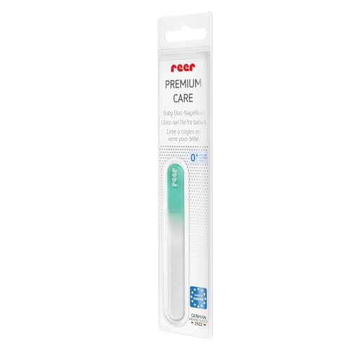 Reer PremiumCare Baby Glas-Nagelfeile, Made in EU, weiß, 81043 – Ansicht 1