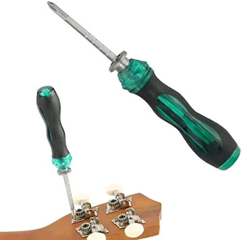 Tuoren 61Pieces Complete Guitar Repairing Tool Kit With Ruler Gauge Measuring Tool Hex Wrench Files Fingerboard Guard Grinding Stone Guitar Gift For Acoustic Electric Guitar & Bass Banjo #TOP3