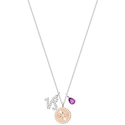 SWAROVSKI Zodiac Pendant Capricorn Necklace Purple One Size...