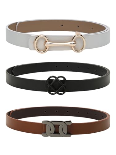 Image of CRUSSET Stylish Faux Leather Waist Belt for Women -Jeans & Dresses - Fashionable & Comfortable