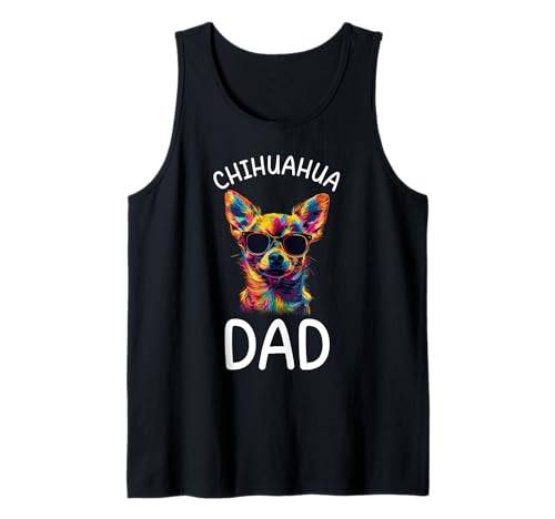 Chihuahua Lovers Design Chihuahua Dad para hombre Camiseta sin Mangas
