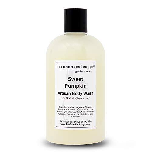 The Soap Exchange Body Wash - Sweet Pumpkin Scent - Hand Crafted 12 Fl Oz / 354 Ml Natural Artisan Liquid Soap For Hand, Face & Body, Shower Gel, Cleanse, Moisturize, & Protect. Made In The Usa. #TOP1