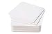 BAR DUDES™ Cardboard Coasters 100 Pack 4 x 4 inch Square - White Blank Coasters Bulk Set - Paper Coasters for Drinks, DIY, Kids Arts and Crafts