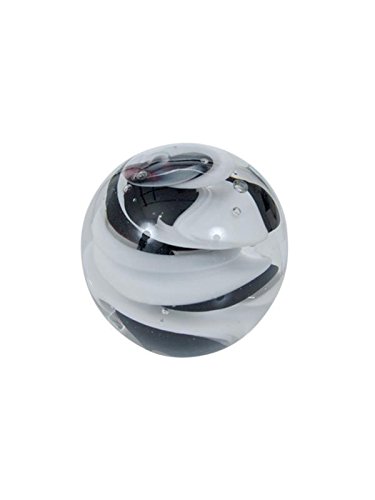 Rêve Boule 233 (Mini) Violet spirale blanche 6 cm - Boule en verre Presse-papier Cover
