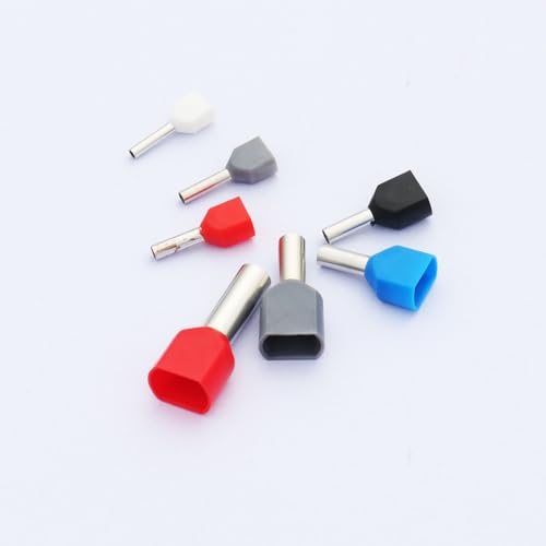 Fidioto Conjunto de Terminais de Virolas de Cilindro Duplo com 1200 Peças e Kit de Ferramentas de Cr