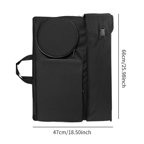 Qianly Estojo de portfólio de arte Bolsa de arte para suprimentos Materiais de arte Organizador de a