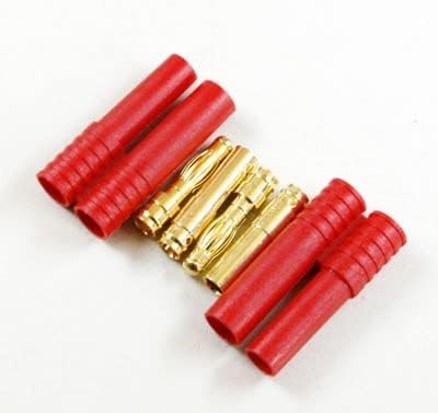 10 Pair/Set 4mm Gold Plated Banana Plug Jacket with Plastic Protector 4.0 Female Male Bullet Sheath Banana Plugs - (Color: Red)