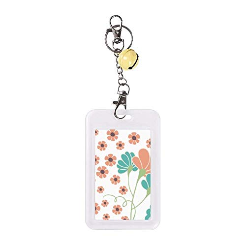 Badge de protection pour carte de crédit avec motif fleur orange pour sécurité RFID