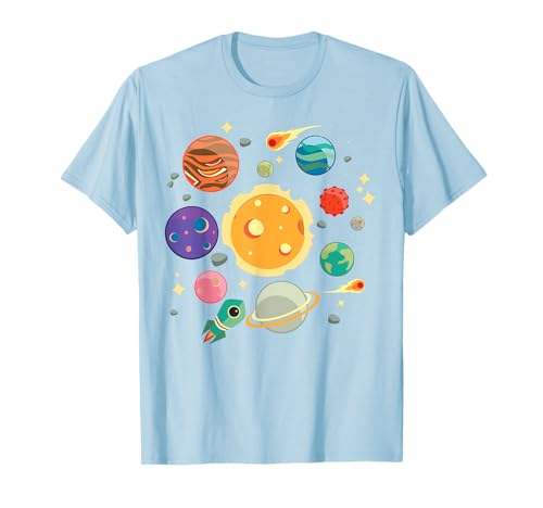 Earth Day Earth Whole Cute Solar System Maglietta