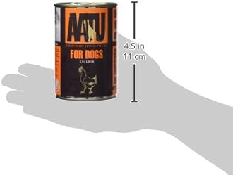 AATU 90/10 Wet Dog Food in a Tin - Chicken (6x400g) - Grain Free Recipe - No Artificial Ingredients - Good for Low Maintenance Feeding