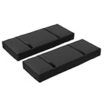 Outsunny Parasol Weights Set of 4, Parasol Base Weights Bags, 25kg Fillable Sandbag Weights with Handles, Cantilever Umbrella Base Weights, Black