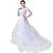 Mermaid Petticoat Crinoline Underskirt 3 Layers 2 Hoops Trumpet Crinoline Slip with Train¡­