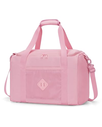 WANDF For Frontier Airlines Personal Item Bag 18x14x8 Travel Duffel Bags with Wet Pockets Lightweight Carry on Weekender Overnight Duffle for Women (Pink)