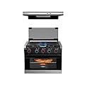 CAMPLUX RV Propane Range 17 Inches and 22 Inches RV Range Hood Combo