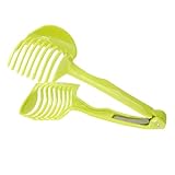 Dé facile: ---- Cet outil portable, conçu un support d'oignon pour trancher, vous permet de rond les fruits et légumes de tomates et de citrons, ce qui permet d'économiser considérablement votre temps et votre énergie.