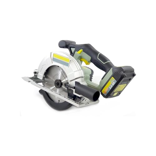 Avilia Sega Circolare Multifunzione 20V - 230Hz, 0-3650 Giri/Min - Smerigliatrice con Lama 165mm, Telaio Alluminio, Regolazione Angolare, Motore in Rame, 9 Accessori