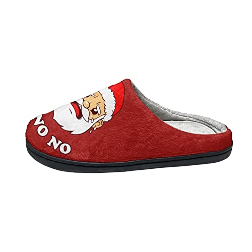 Joylamoria Santa Claus Slipper Non Slip Rubber Sole Cotton Slipper Sock Shoes Arch Support #TOP15