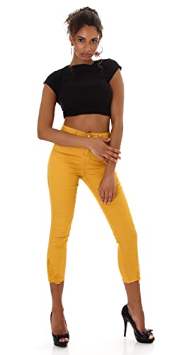 Angies Glamour Fashion Jeans Capri Skinny a vita