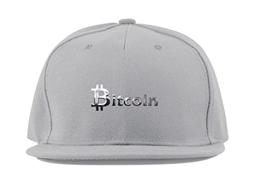 Casquette de baseball Bitcoin respirante en coton avec visière plate anti-UV