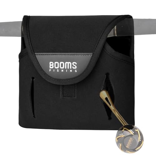 Booms Fishing Spinning Reel Cover Neoprene Fishing Reel Case Fit 2000~3000 Spinning Reels Saltwater Protective Bag with Handle Slot RC7 Medium Size