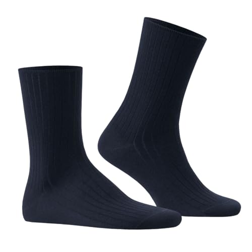 Cotton Socks with Smooth Toe Seam & Strong Elastic Cuff for Men and Women-Moisture Wicking-Work & Everyday Use