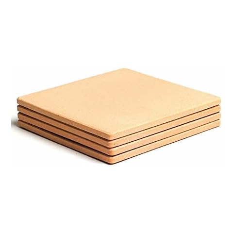 Pizzacraft PC0103 7.5" Square ThermaBond™ Mini Baking/Pizza Stones, Set of 4 Cover