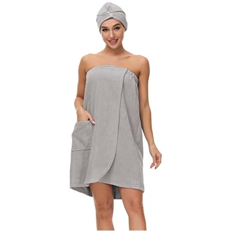 Verve Jelly Women's Adjustable Bath Wrap Towel Set Cover