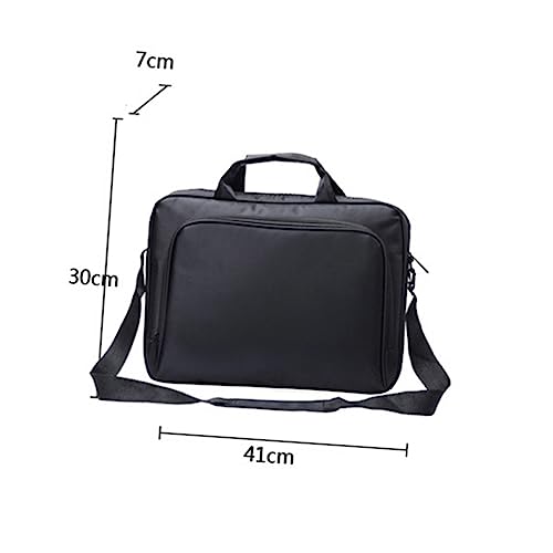 STOBOK 15.6-Inch Laptop Bag Portable Computer Shoulder Bag for Men and Women Water-Repellent Briefcase Adjustable Strap for Business and Travel2