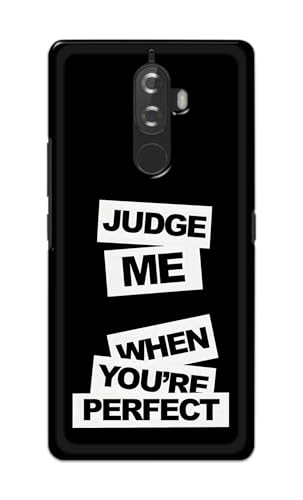 Image of Printed Hard Back Cover for Lenovo K8 Note Back Cover (Judge Me Quote) -190724(DP)