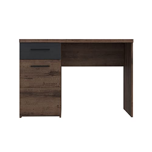 FORTE Jacky Schreibtisch mit 1 Tür und 1 Schublade, Holzwerkstoff,...