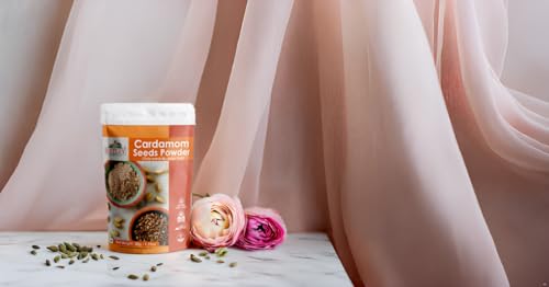 Image of Eatery Harvest by Saipro Cardamom Seed Powder(Without outer husk) 50 g, Elaichi powder, Festive ready, Finely Ground, Organic, Non-GMO, Gluten Free, Vegan, Fragrant, Authentic Taste, Aromatic Flavour For Sweets Bevarages & Savoury dishes