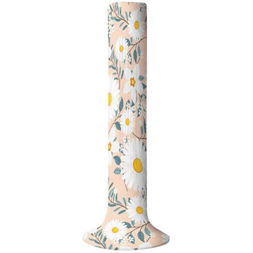 CREATCABIN Tower Fan Dust Cover Vertical Fan Cover Dustproof Protective Floor Standing Fan Cover Flower Yellow Household Tower Fan Cloth Cover Washable for Tower Sleeve Fan Decoration 24x49Inch
