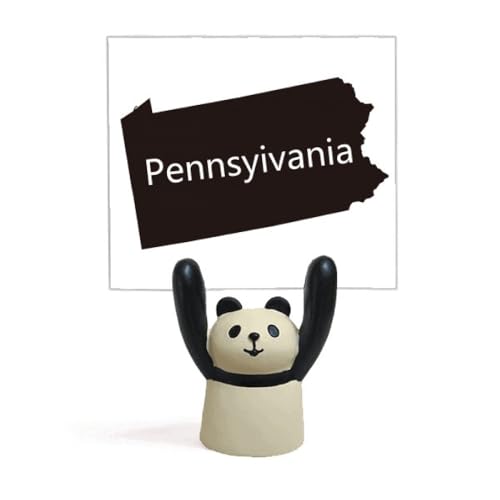 Pince mémo panda contour Pennsylvanie pour ranger vos notes