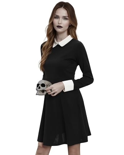 Robe de soirée gothique LVCBL ajustée pour silhouette affinée au carnaval