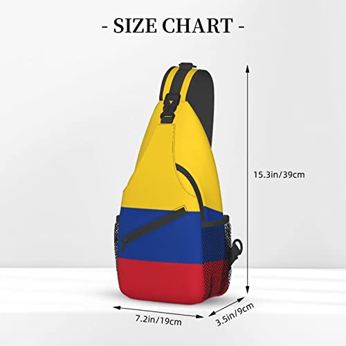 Mochila Bandolera Colombia Flag Unisex Compacta miniatura 4