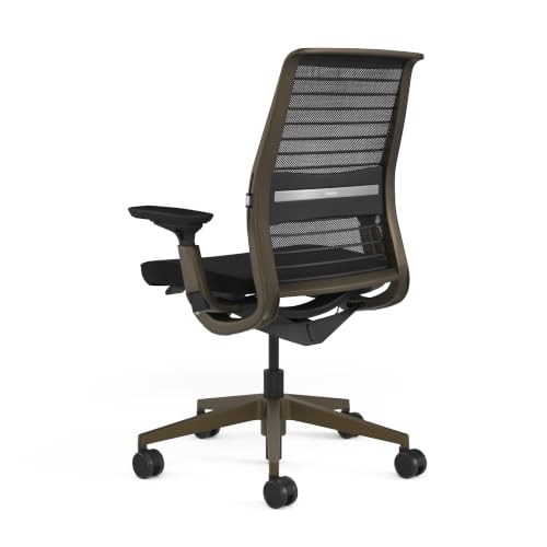 Image of Steelcase Think Ergonomic Office Chair | Adjustable Lumbar Support, 4D Arms, LiveBack System | Weight-Activated Recline | 12-Year Warranty