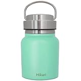 名入れ スープジャー ステンレス ハンディポット 蓋付き 350ml スープポット 水筒 携帯用 Smoo 真空 保温 保冷 ランチジャー 保温ジャー ギフト 記念品 (グリーン 350ml)