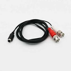 Connector en Terminal S-Video Y Splitter Kabel 4Pin S-VHS Mannelijk naar Dual 2X BNC Mannelijke Plug Connector Cord – (Optie: 1.5M)
