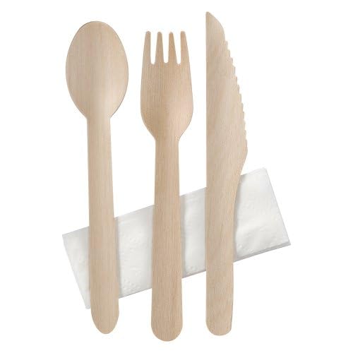 Sets couverts en bois 4/1 carton de 250 finis les manques de vaisselle